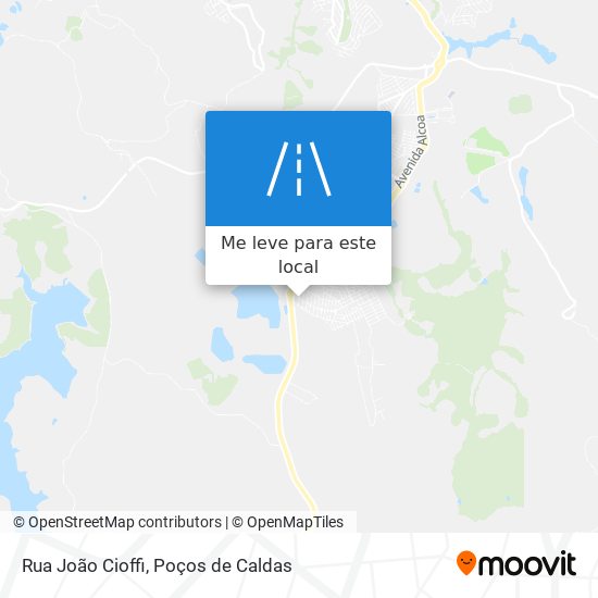 Rua João Cioffi mapa
