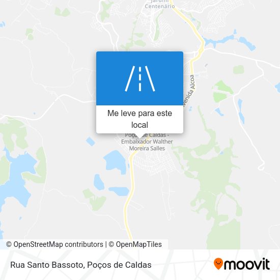 Rua Santo Bassoto mapa
