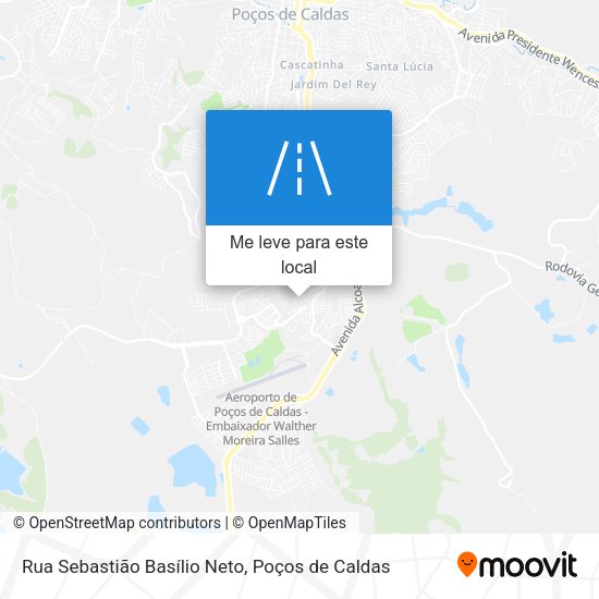 Rua Sebastião Basílio Neto mapa