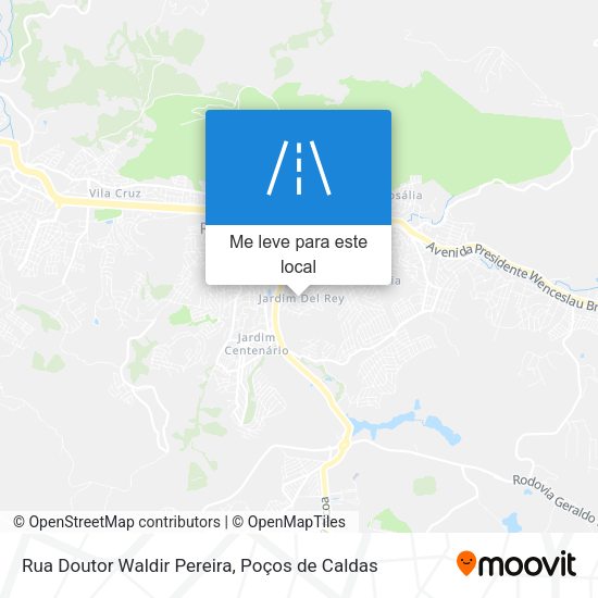 Rua Doutor Waldir Pereira mapa