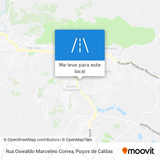 Rua Oswaldo Marcelino Correa mapa