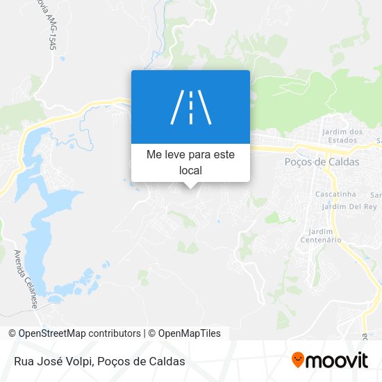 Rua José Volpi mapa