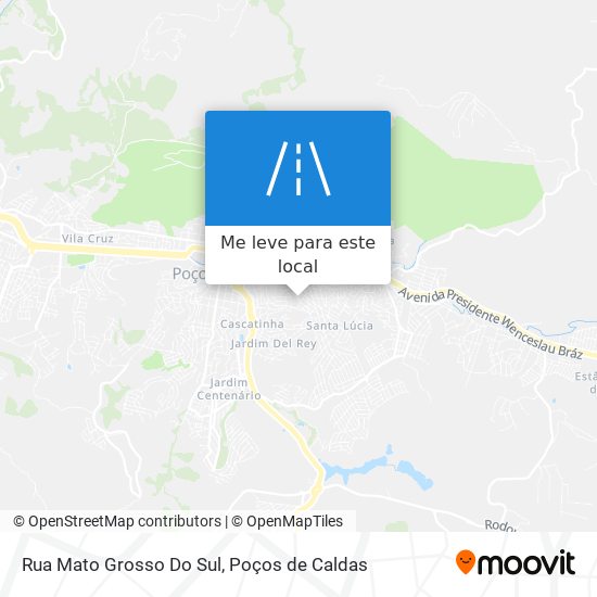 Rua Mato Grosso Do Sul mapa