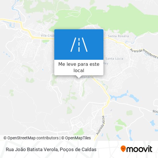 Rua João Batista Verola mapa