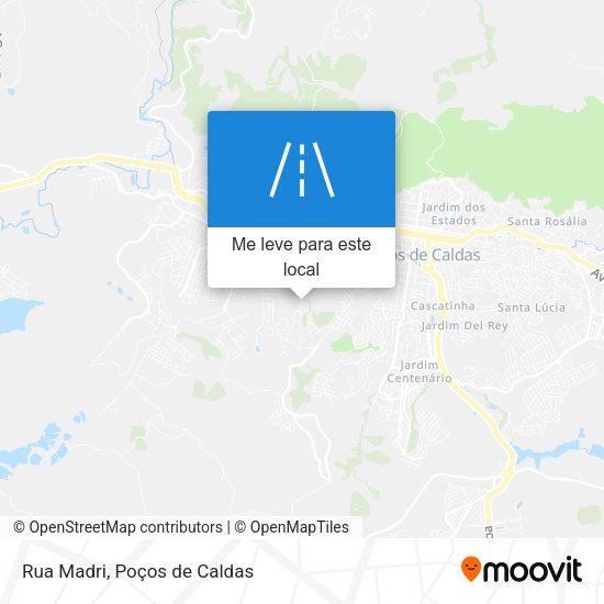 Rua Madri mapa