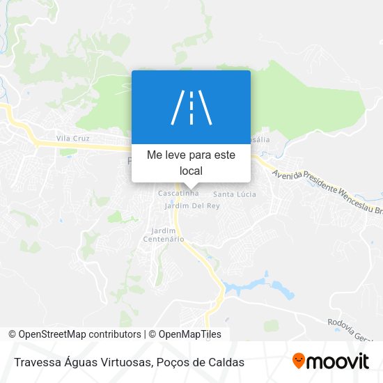 Travessa Águas Virtuosas mapa
