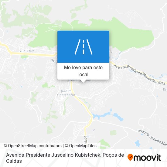Avenida Presidente Juscelino Kubistchek mapa
