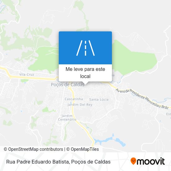 Rua Padre Eduardo Batista mapa