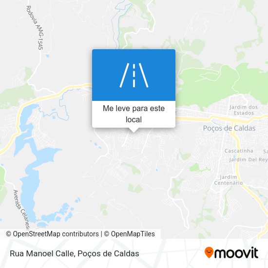 Rua Manoel Calle mapa