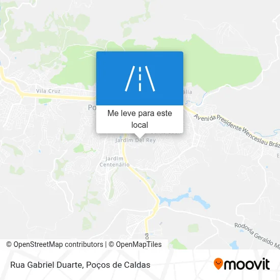 Rua Gabriel Duarte mapa