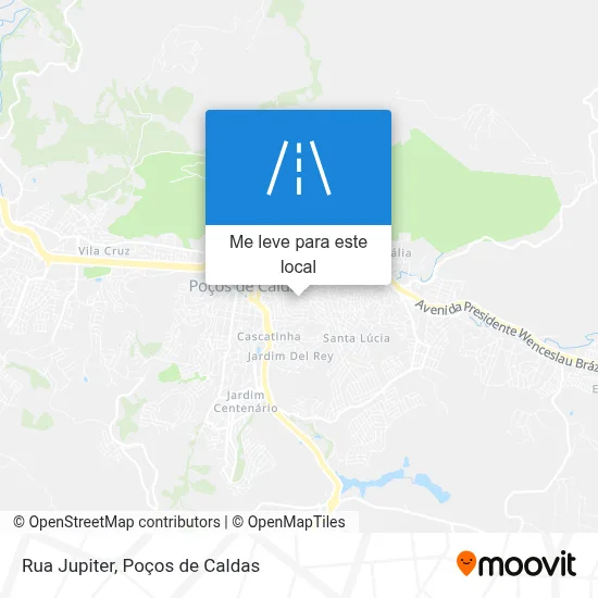 Rua Jupiter mapa