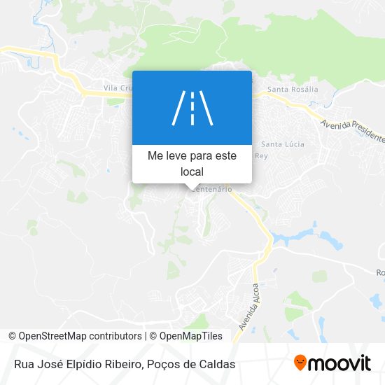 Rua José Elpídio Ribeiro mapa