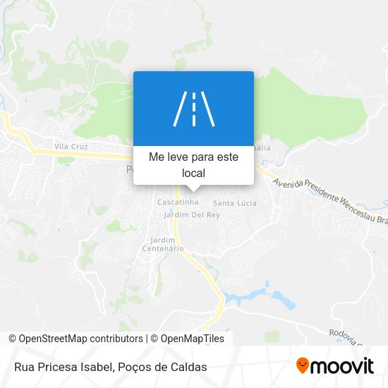 Rua Pricesa Isabel mapa
