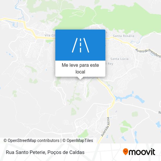 Rua Santo Peterie mapa