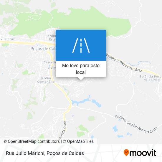 Rua Julio Marichi mapa