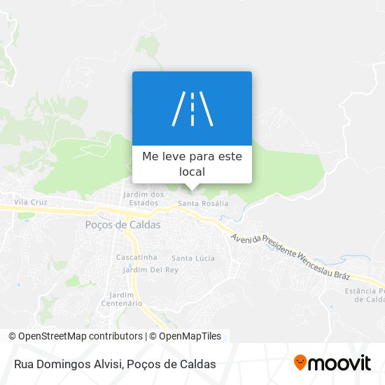 Rua Domingos Alvisi mapa