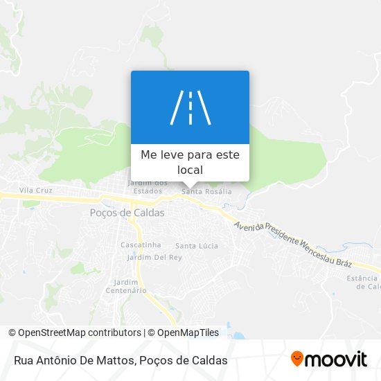 Rua Antônio De Mattos mapa