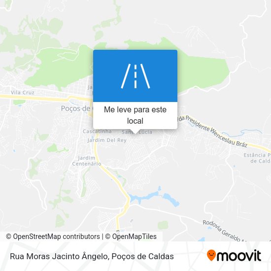 Rua Moras Jacinto Ângelo mapa