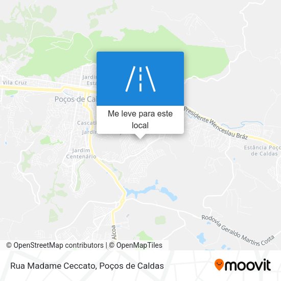 Rua Madame Ceccato mapa