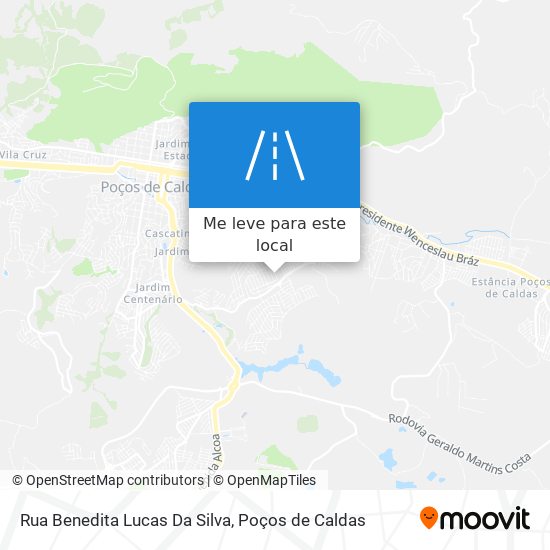 Rua Benedita Lucas Da Silva mapa