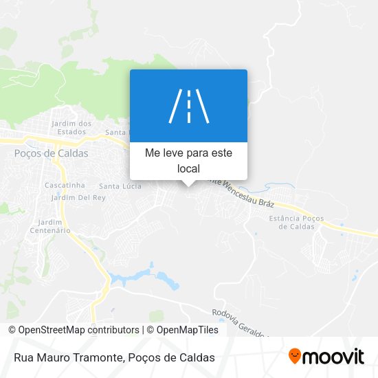 Rua Mauro Tramonte mapa