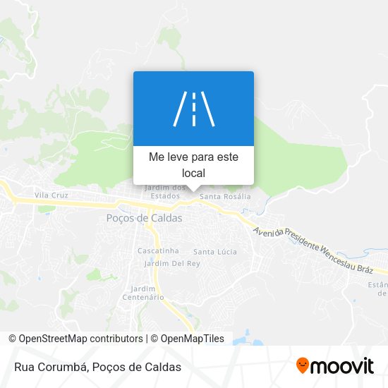 Rua Corumbá mapa