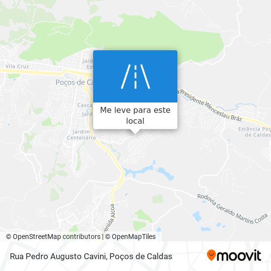 Rua Pedro Augusto Cavini mapa