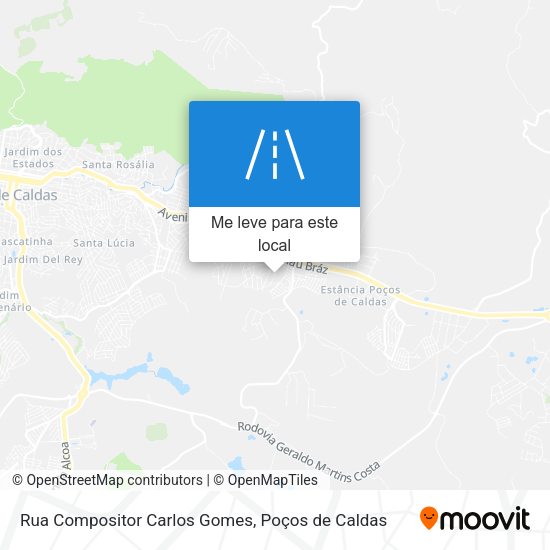 Rua Compositor Carlos Gomes mapa