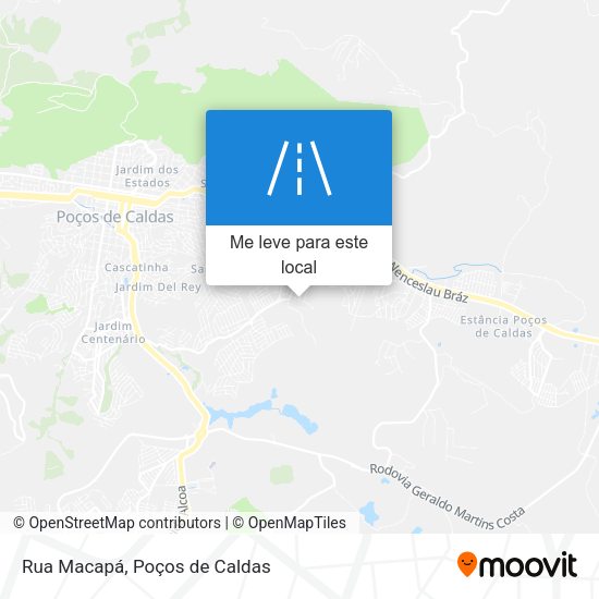 Rua Macapá mapa
