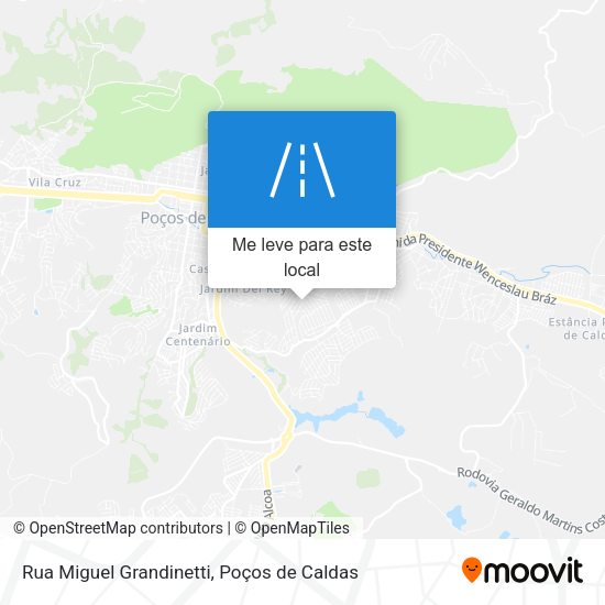 Rua Miguel Grandinetti mapa