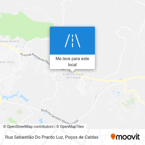 Rua Sebastião Do Prardo Luz mapa