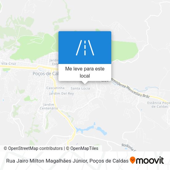Rua Jairo Milton Magalhães Júnior mapa