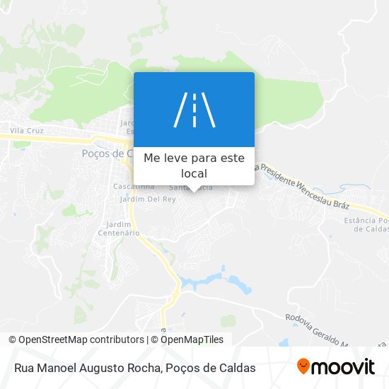Rua Manoel Augusto Rocha mapa