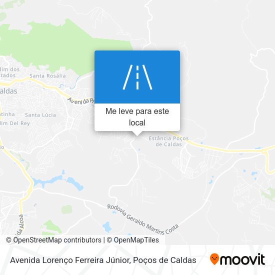 Avenida Lorenço Ferreira Júnior mapa