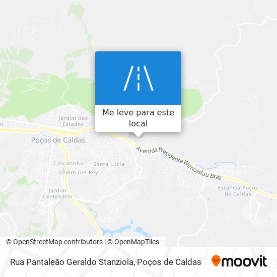 Rua Pantaleão Geraldo Stanziola mapa