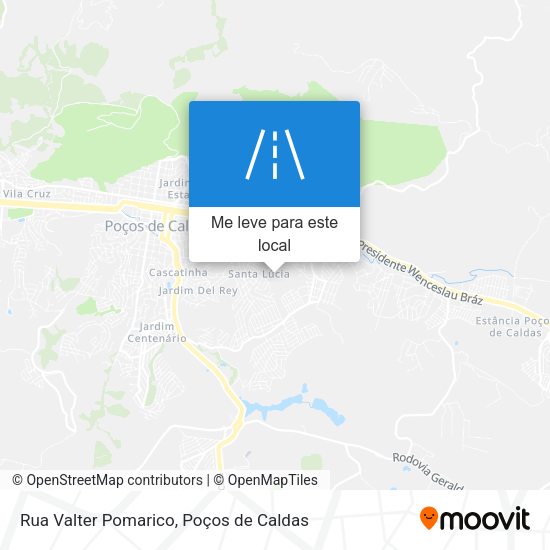 Rua Valter Pomarico mapa