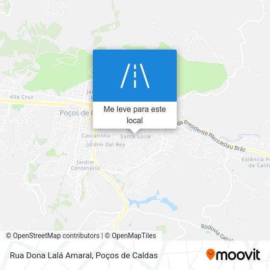 Rua Dona Lalá Amaral mapa
