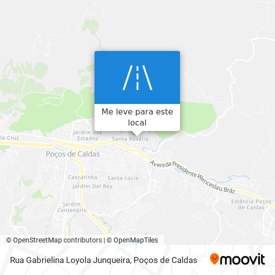 Rua Gabrielina Loyola Junqueira mapa