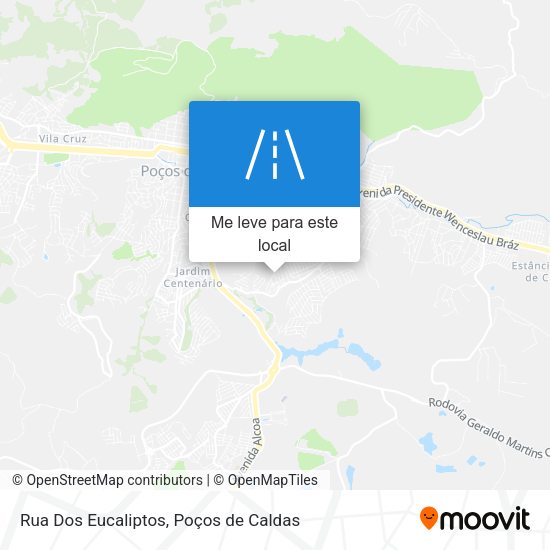 Rua Dos Eucaliptos mapa