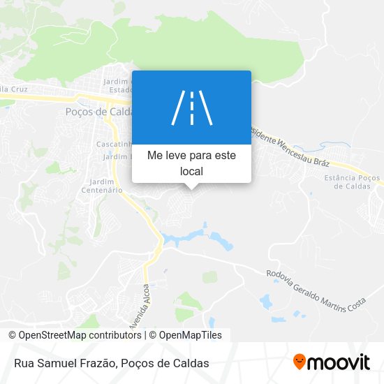 Rua Samuel Frazão mapa