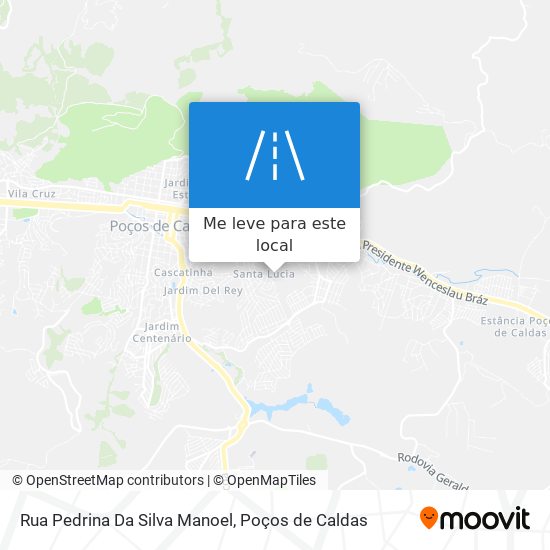 Rua Pedrina Da Silva Manoel mapa