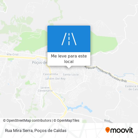 Rua Mira Serra mapa