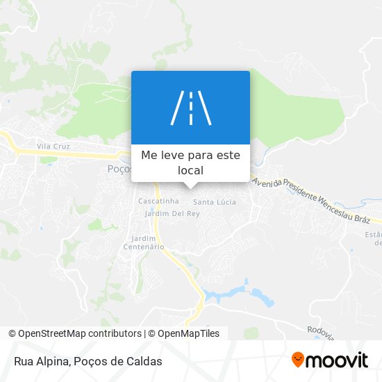 Rua Alpina mapa