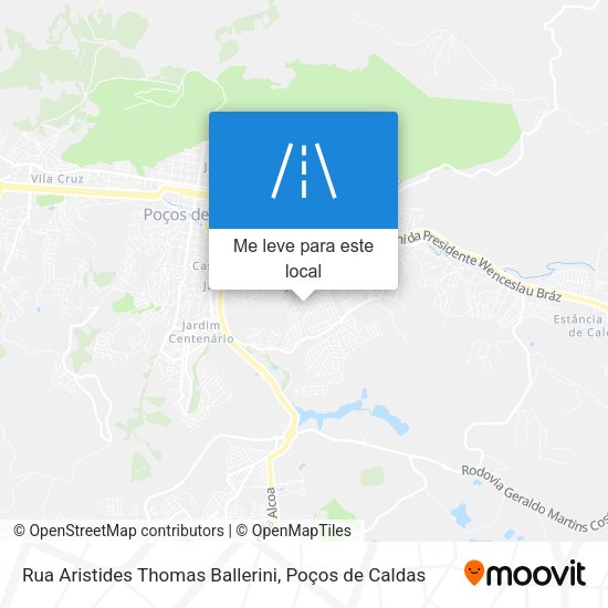 Rua Aristides Thomas Ballerini mapa