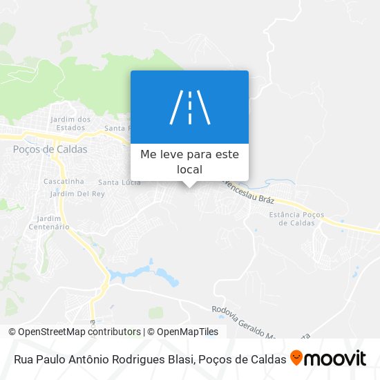 Rua Paulo Antônio Rodrigues Blasi mapa