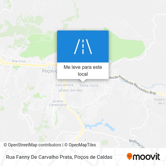 Rua Fanny De Carvalho Prata mapa
