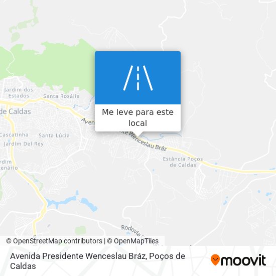 Avenida Presidente Wenceslau Bráz mapa