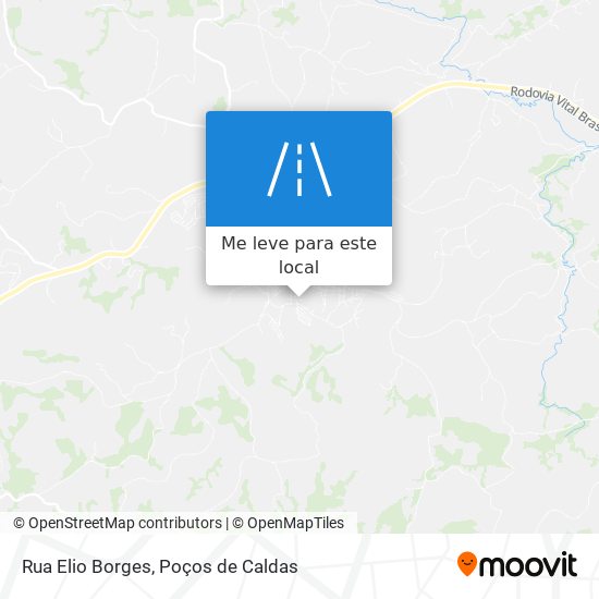 Rua Elio Borges mapa