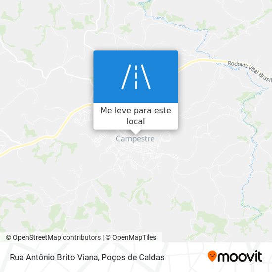 Rua Antônio Brito Viana mapa