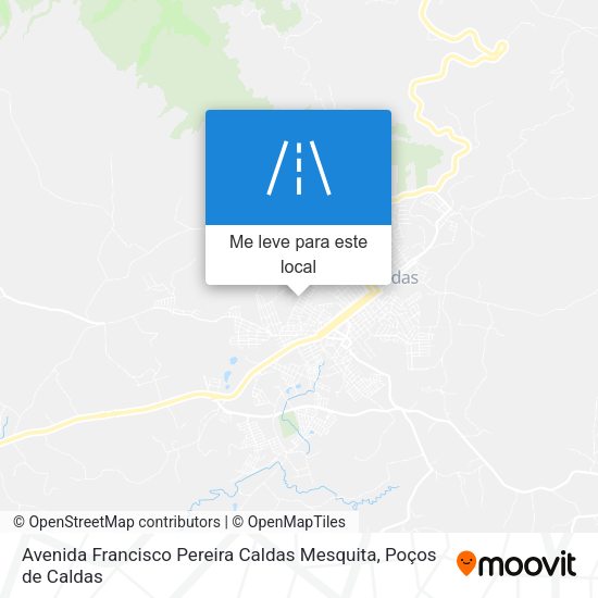 Avenida Francisco Pereira Caldas Mesquita mapa
